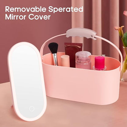 Makeup Organiser with LED Mirror