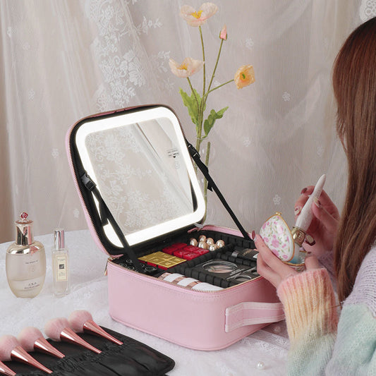 Make up Bag with LED Mirror