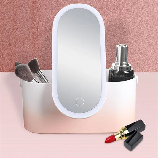 Makeup Organiser with LED Mirror